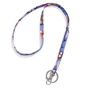 Vera Bradley NWT Lanyard in Mural Garden Purple Floral Print